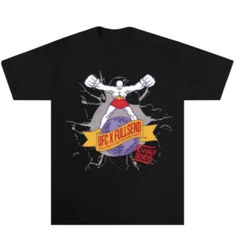 UFC X Full Send Ultimate Fighting Championship T-shirt Medium No Half Sends NWT